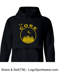 The Core Hoodie (black/gold) Design Zoom