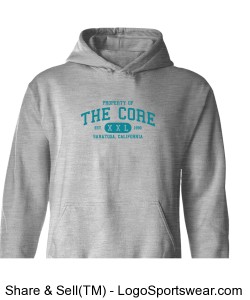 Property of the Core Hoodie (Sharks) Design Zoom