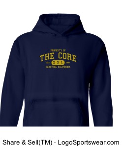 Property of the Core Hoodie (Cal) Design Zoom